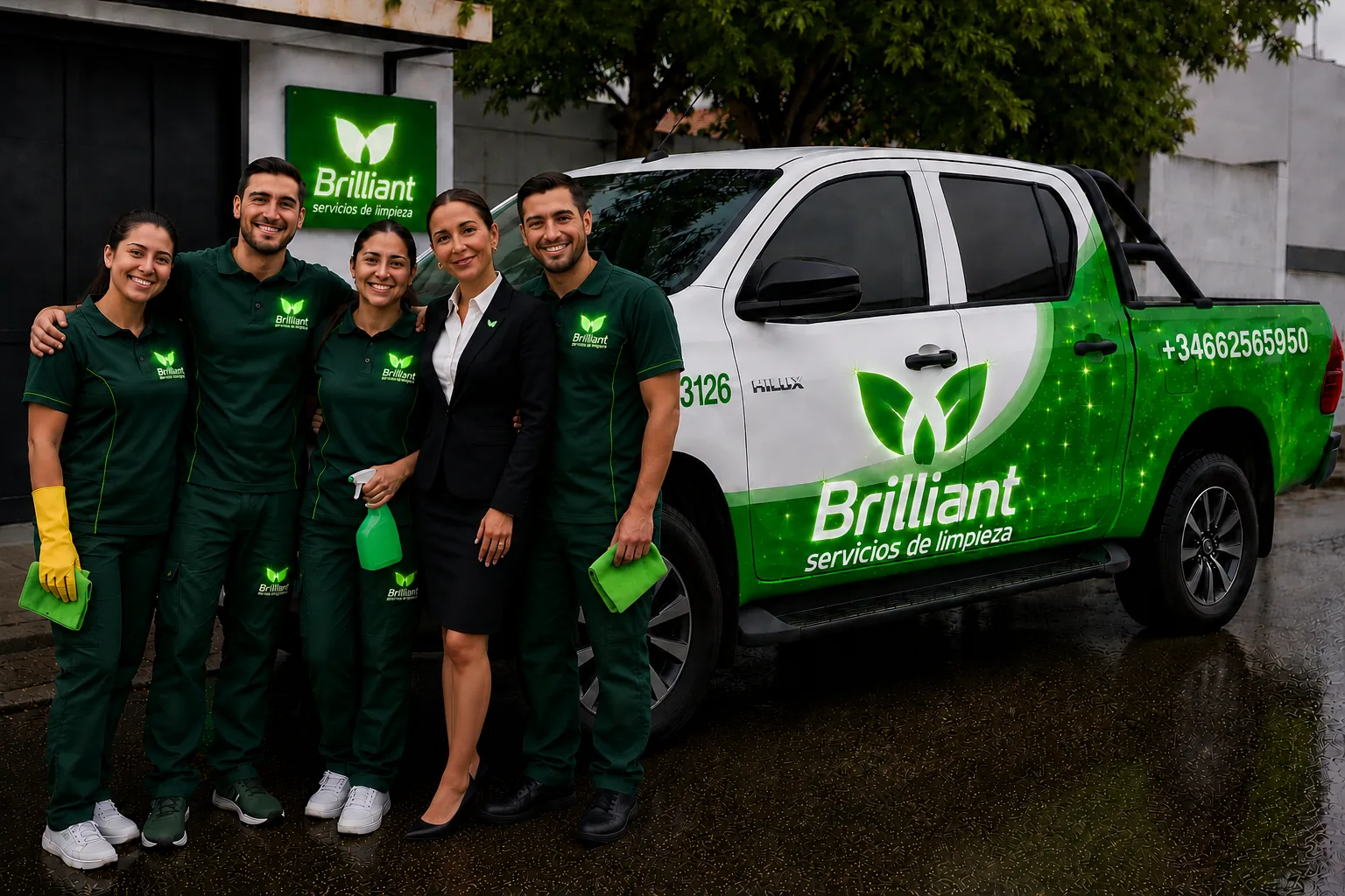 Equipo profesional de Brilliant Servicios de Limpieza en Gran Canaria