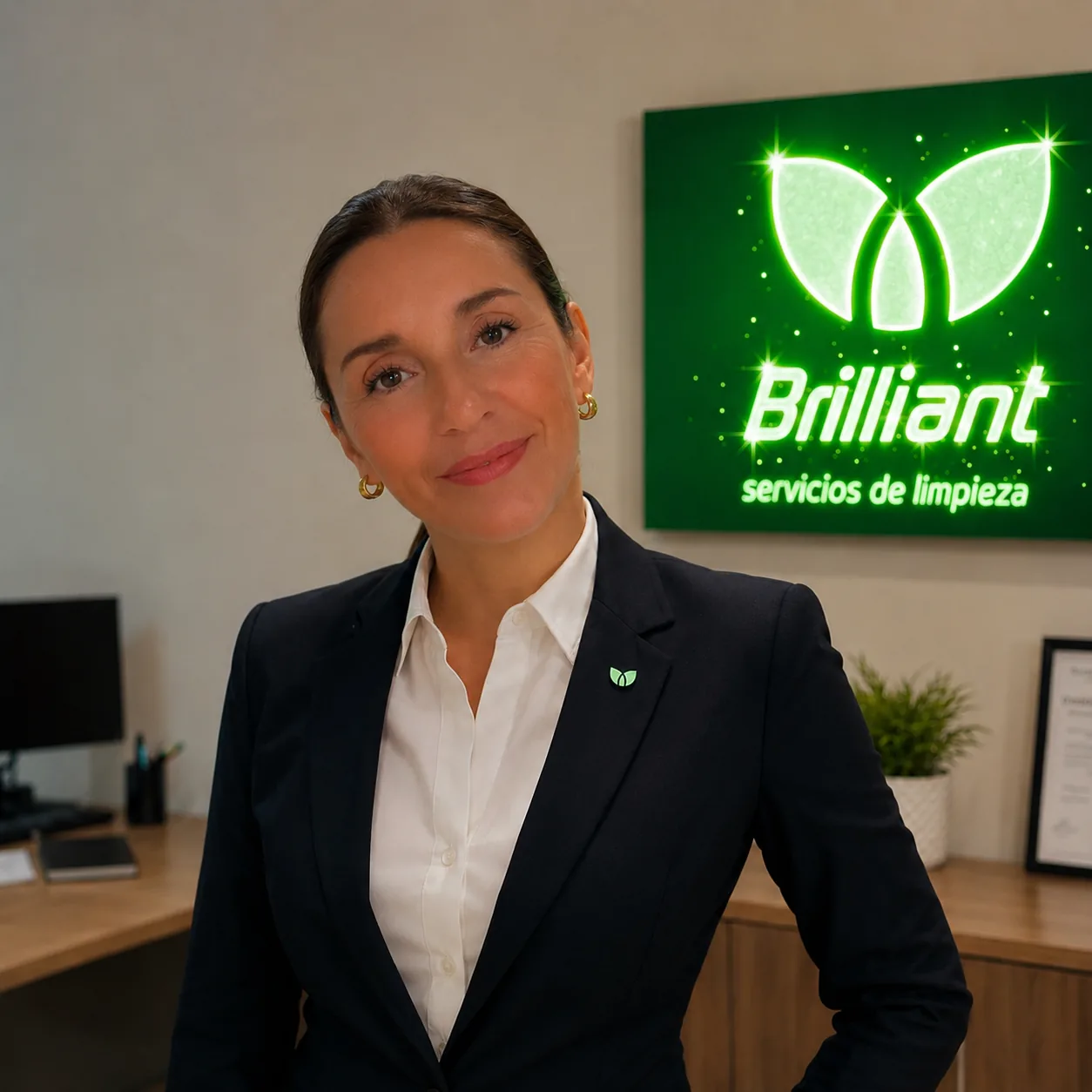 Responsable de Brilliant Servicios de Limpieza en oficina
